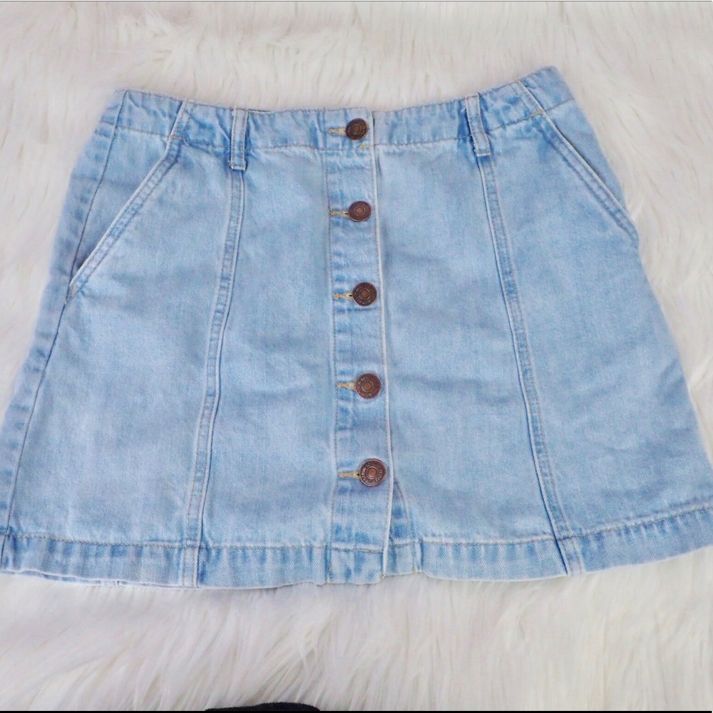 Forever 21 Denim Circle Skirt